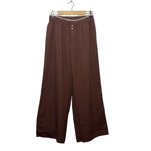 aerie Pants - SOLD NWT Aerie Wide Leg Lounge Pants High Waist Flowy Lightweight Boho Beach Bro